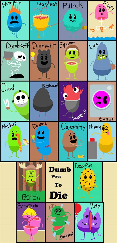 The first four verses (1,2,3,4) and part of the bridge are just that, and the second part of the bridge are all ways to die related to trains. . Dumb ways to die deviantart